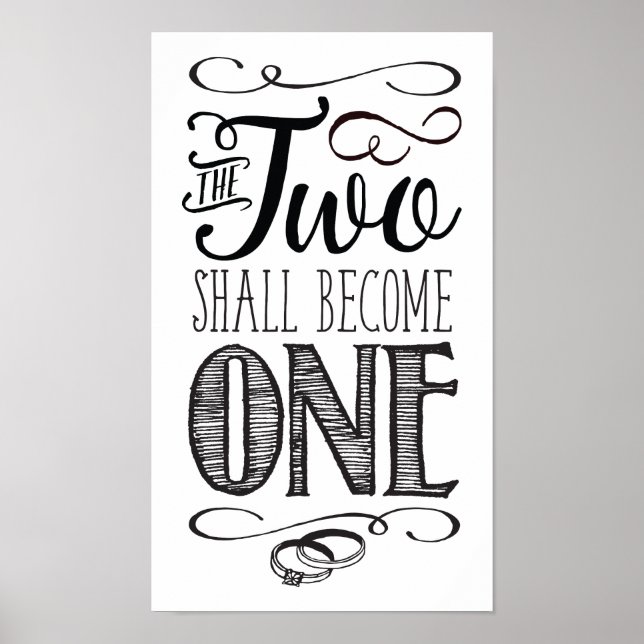 The two Shall Become One Art Poster (Front)