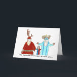The two sides of me holiday card<br><div class="desc">a girl stands between Santa and a Rabbi</div>