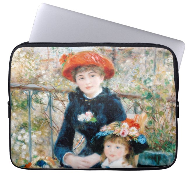 The Two Sisters, On the Terrace Auguste  Renoir    Laptop Sleeve (Front)