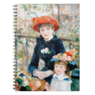 The Two Sisters, On the Terrace Auguste Renoir Notebook