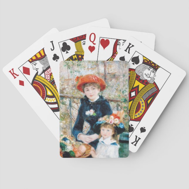 The Two Sisters, On the Terrace Auguste  Renoir    Playing Cards (Back)