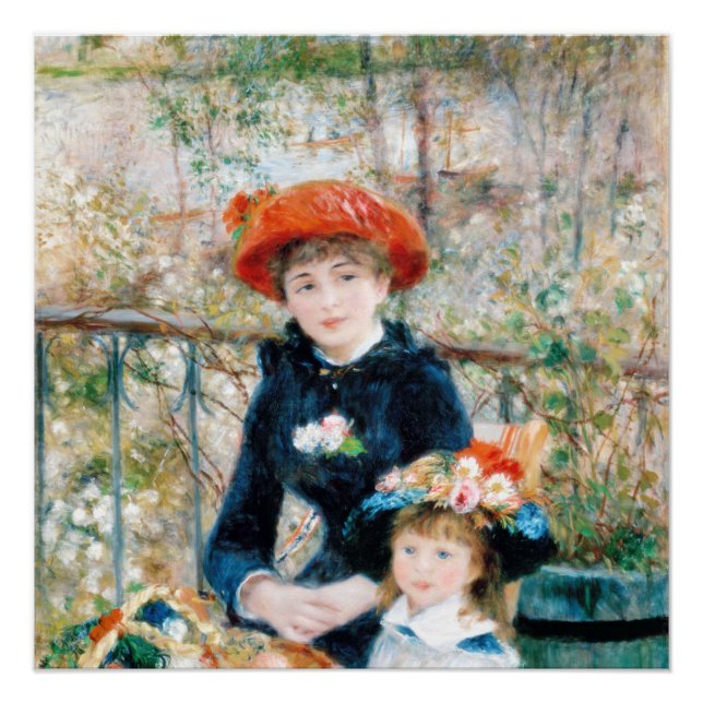 The Two Sisters, On the Terrace Auguste  Renoir   Poster (Front)