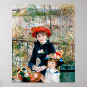 The Two Sisters, On the Terrace, Renoir Poster