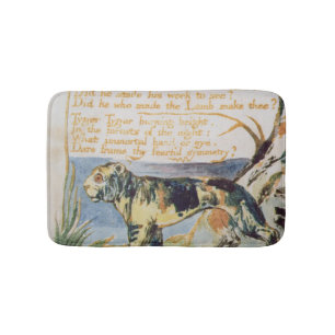 The Tyger, from Songs of Innocence Bath Mat