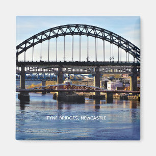 The Tyne Bridges, Newcastle upon Tyne, England Magnet