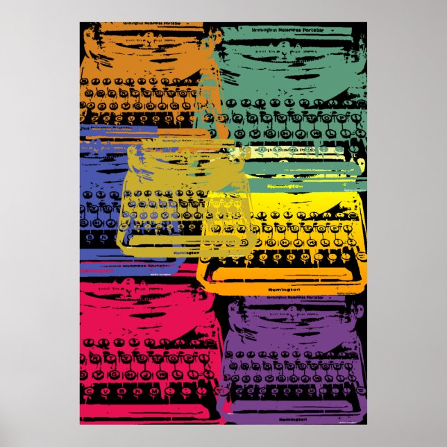 the typewriter - dark poster (Front)