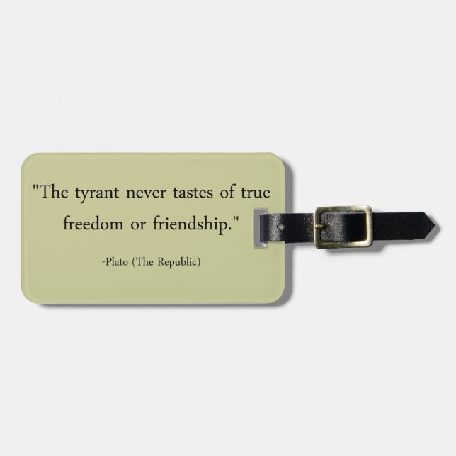 The Tyrant Luggage Tag (Front Horizontal)