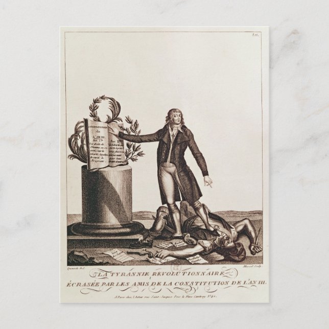 The Tyrant of the Revolution Crushed Postcard (Front)