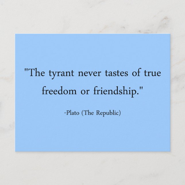 The Tyrant Postcard (Front)