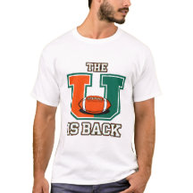 The U Is Back Orange and Green College Football Fa