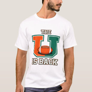 The U Is Back Orange and Green College Football Fa T-Shirt