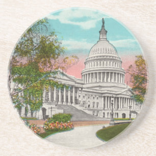 The U.S. Capitol Vintage Coaster