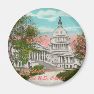 The U.S. Capitol Vintage Magnet