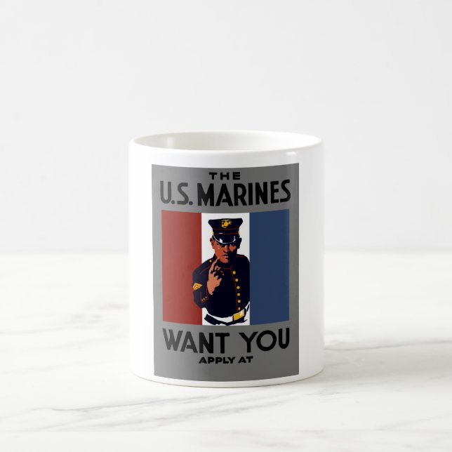 The U.S. Marines Want You Coffee Mug (Center)