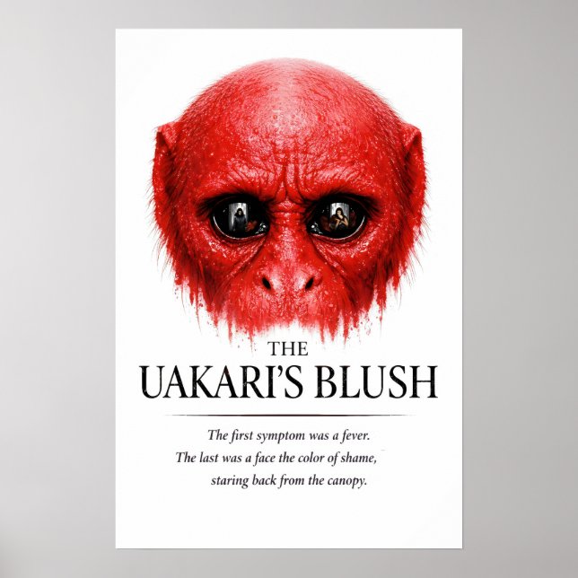 The Uakari’s Blush Primate Art Poster (Front)