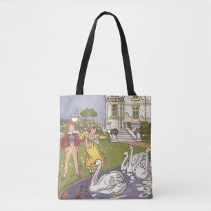The Ugly Duckling, Vintage Fairy Tale by Hauman Tote Bag