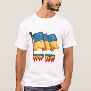 The Ukrainian Flag: Stop the War  T-Shirt