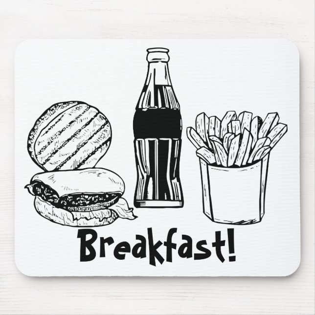 The Ultimate Breakfast Mouse Pad (Front)