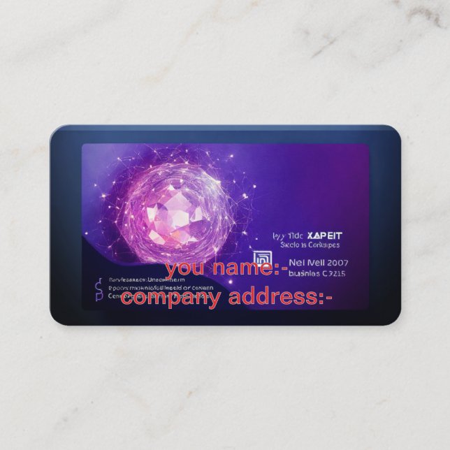 The Ultimate Business Card Trend: (Front)