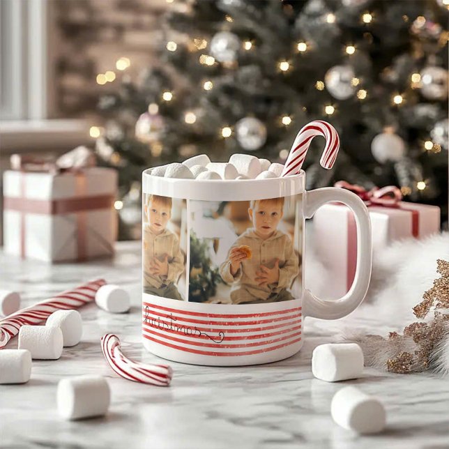 The Ultimate Chrismas Cheer Striped Coffee Mug (Creator Uploaded)