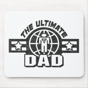The Ultimate Dad Logo Gear Mouse Pad