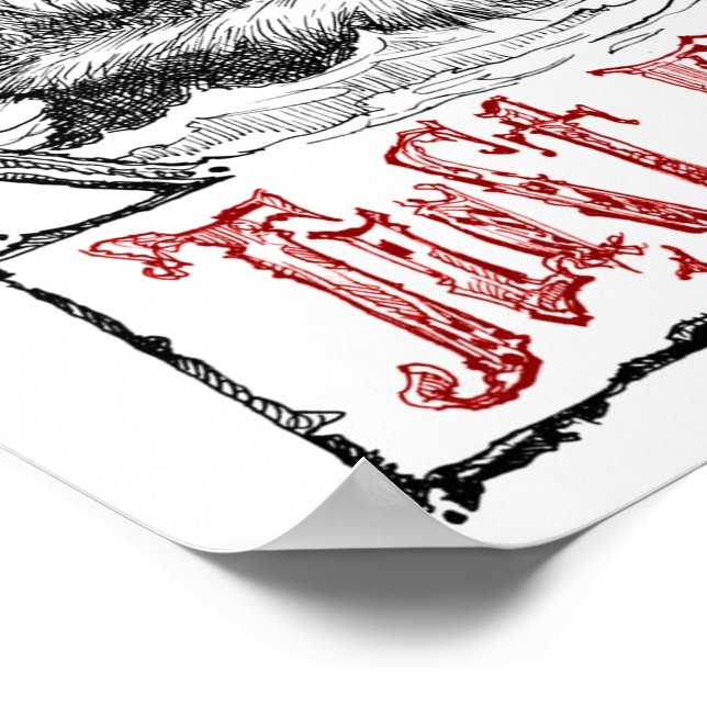 The Ultimate Don't think. Just Draw! Poster! Poster (Corner)