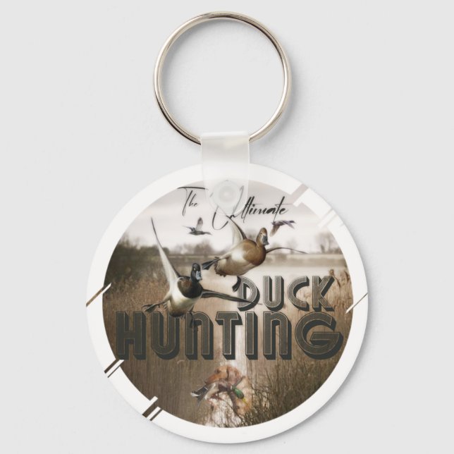 The ultimate duck hunting drawstring bag classic r key ring (Front)