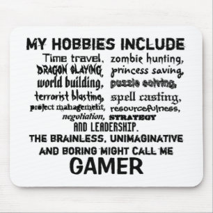 The Ultimate Gamer's Creed (White) Mouse Pad