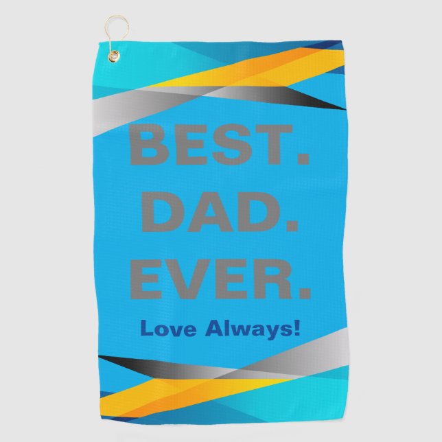 The Ultimate Golf Accessory for the Best Dad Golf Towel (Front)