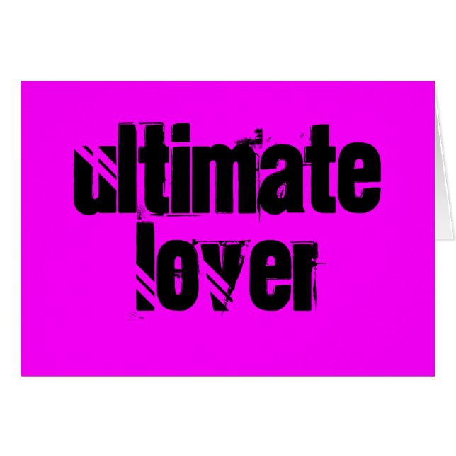 The Ultimate Lover Card (Front Horizontal)