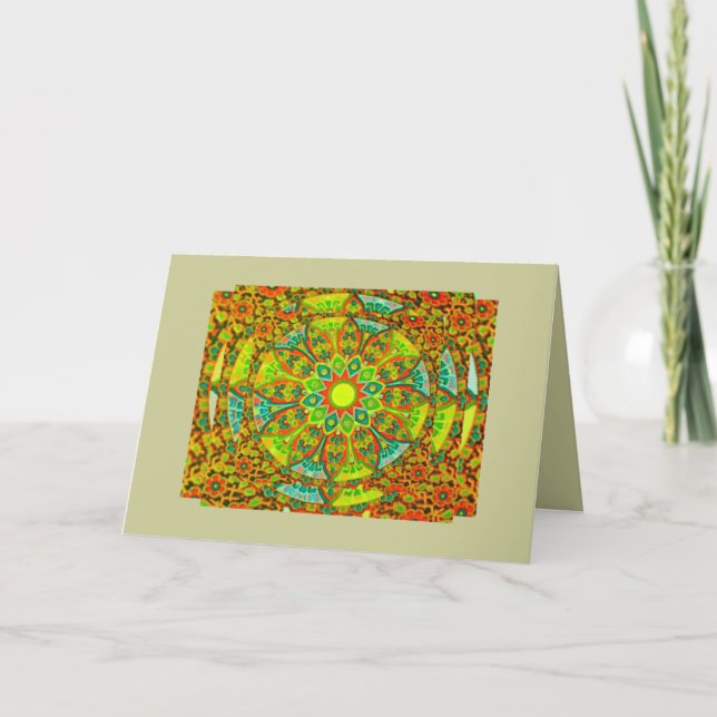 The Ultimate Mandala Greeting  Note Card (Front)
