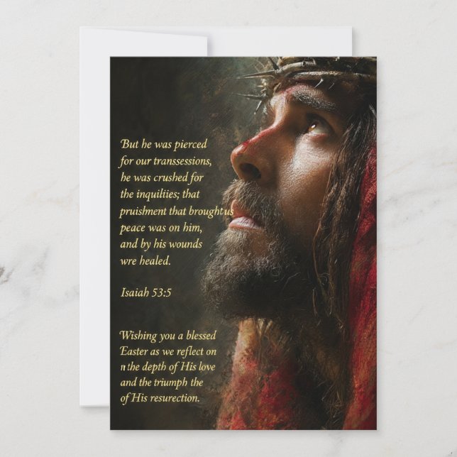 "The Ultimate Sacrifice" Easter Greeting Holiday Card (Front)