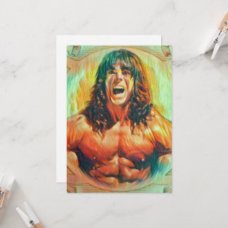 "The Ultimate Warrior" Art Alter Invitations