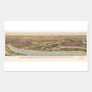 The Ultimate Washington D.C. Map (1915) Rectangular Sticker