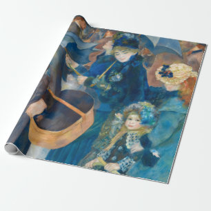The Umbrellas, 1881-1886 by Pierre-Auguste Renoir Wrapping Paper