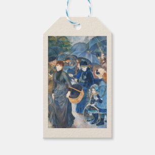 The umbrellas, Pierre Auguste Renoir Art Gift Tags