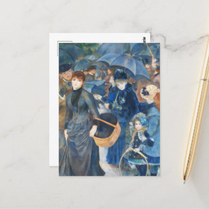 The umbrellas, Pierre Auguste Renoir Art Postcard