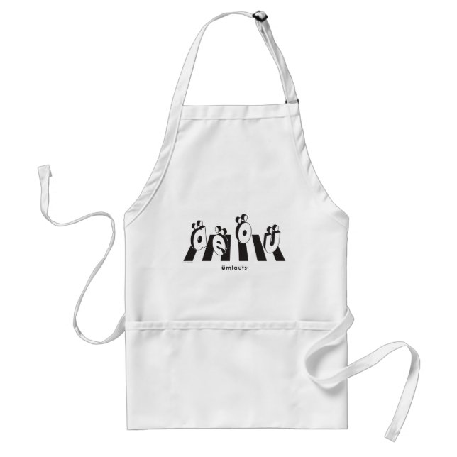 “The Umlauts™ Crossing Over” Standard Apron (Front)