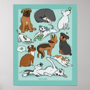 The "un-Tough" Dogs Poster - 11x14in
