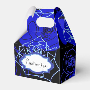 The Unattainable Blue Roses Floral Gable Favour Bo Box