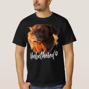 The "Unbothered" Dog - Zen Vibe Pet Lover Apparel  T-Shirt