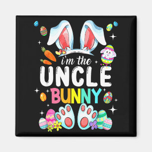 The Uncle Bunny Funny Easter Day Family Matching Magnet