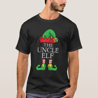 The Uncle Elf Christmas Matching Group Xmas Pajama T-Shirt