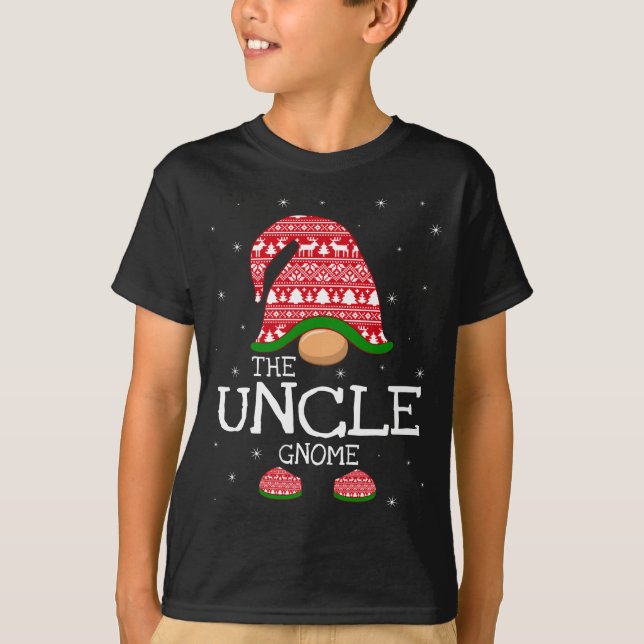 The Uncle Gnome Christmas Matching Family Xmas Cos T-Shirt (Front)