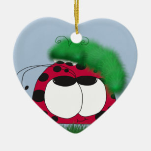 The Uncommon Friends Ladybug and Caterpillar Ceramic Ornament