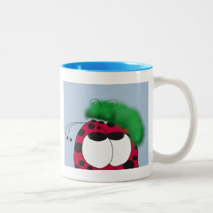 The Uncommon Friends Ladybug and Caterpillar Two-Tone Coffee Mug