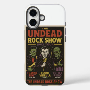 The Undead Rock Show Funny Vampire Zombie Band iPhone 16 Case