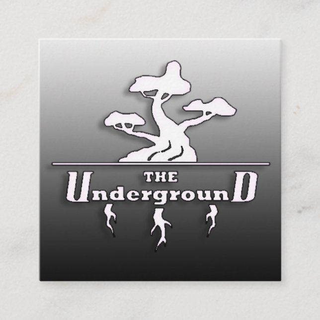 The Underground Business Cards Black Fade (Front)