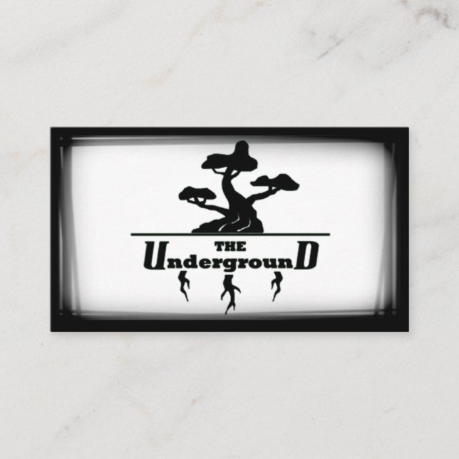 The Underground Business Cards Black & White (Front)