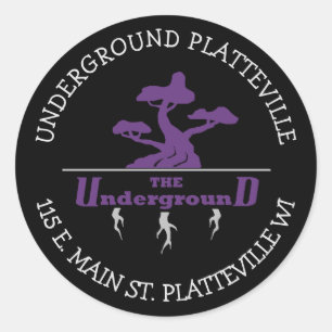 The Underground Vaping Shop Logo stickers
